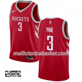 Maillot Enfant Houston Rockets Chris Paul 3 Nike 2017-18 Rouge Swingman